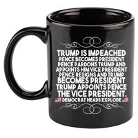 Perfection Pro Trump Impeached 11oz C Handle Ceramic Mug