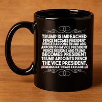 Perfection Pro Trump Impeached 11oz C Handle Ceramic Mug