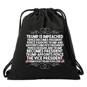 Perfection Pro Trump Impeached Drawstring Bag