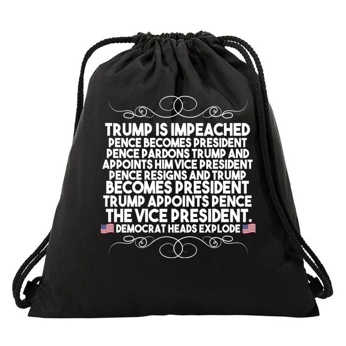 Perfection Pro Trump Impeached Drawstring Bag