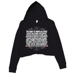 Perfection Pro Trump Impeached Crop Fleece Hoodie