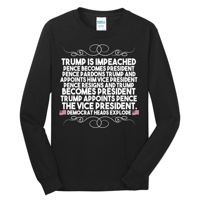 Perfection Pro Trump Impeached Tall Long Sleeve T-Shirt