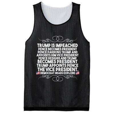 Perfection Pro Trump Impeached Mesh Reversible Basketball Jersey Tank