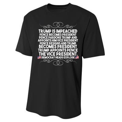 Perfection Pro Trump Impeached Performance Sprint T-Shirt