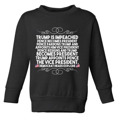 Perfection Pro Trump Impeached Toddler Sweatshirt