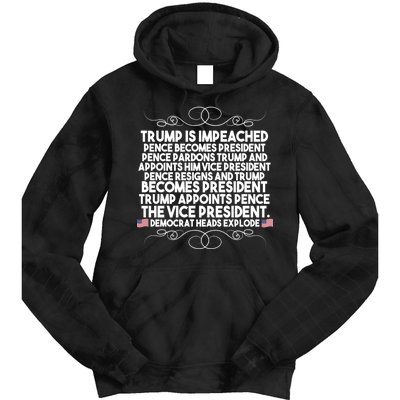 Perfection Pro Trump Impeached Tie Dye Hoodie