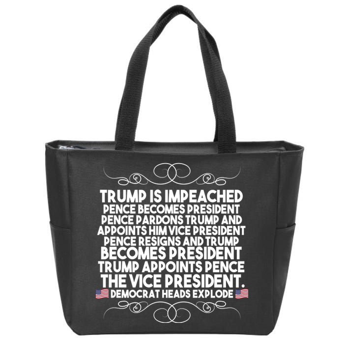 Perfection Pro Trump Impeached Zip Tote Bag