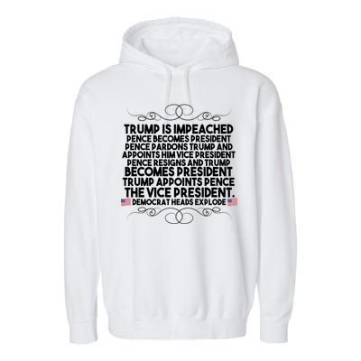 Perfection Pro Trump Impeached Garment-Dyed Fleece Hoodie