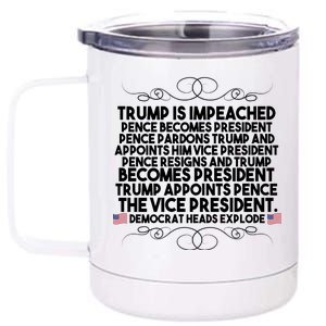 Perfection Pro Trump Impeached 12 oz Stainless Steel Tumbler Cup