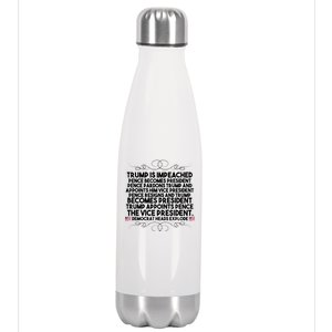 Perfection Pro Trump Impeached Stainless Steel Insulated Water Bottle