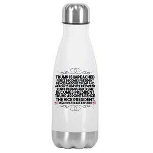 Perfection Pro Trump Impeached Stainless Steel Insulated Water Bottle