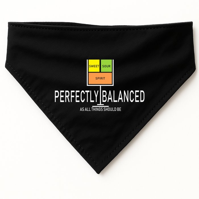 Perfectly Balanced Sweet Sour Spirit USA-Made Doggie Bandana
