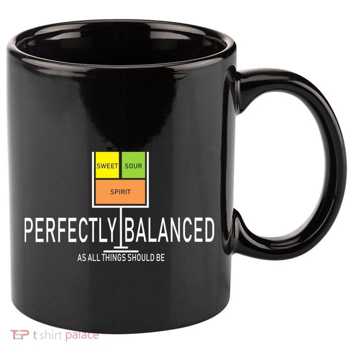 Perfectly Balanced Sweet Sour Spirit 11oz C Handle Ceramic Mug