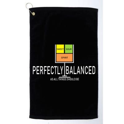 Perfectly Balanced Sweet Sour Spirit Platinum Collection Golf Towel