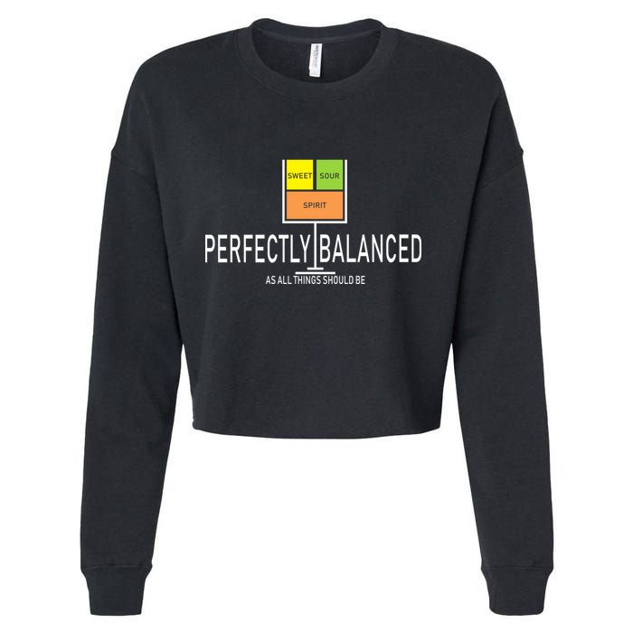 Perfectly Balanced Sweet Sour Spirit Cropped Pullover Crew