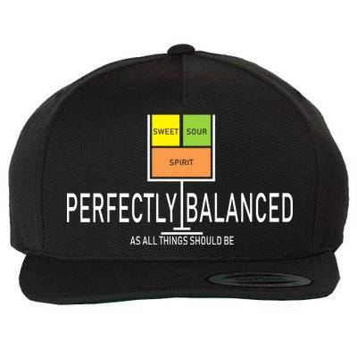 Perfectly Balanced Sweet Sour Spirit Wool Snapback Cap