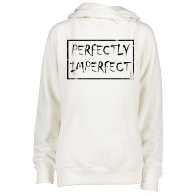 Perfectly Imperfect Womens Funnel Neck Pullover Hood