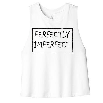 Perfectly Imperfect Women's Racerback Cropped Tank