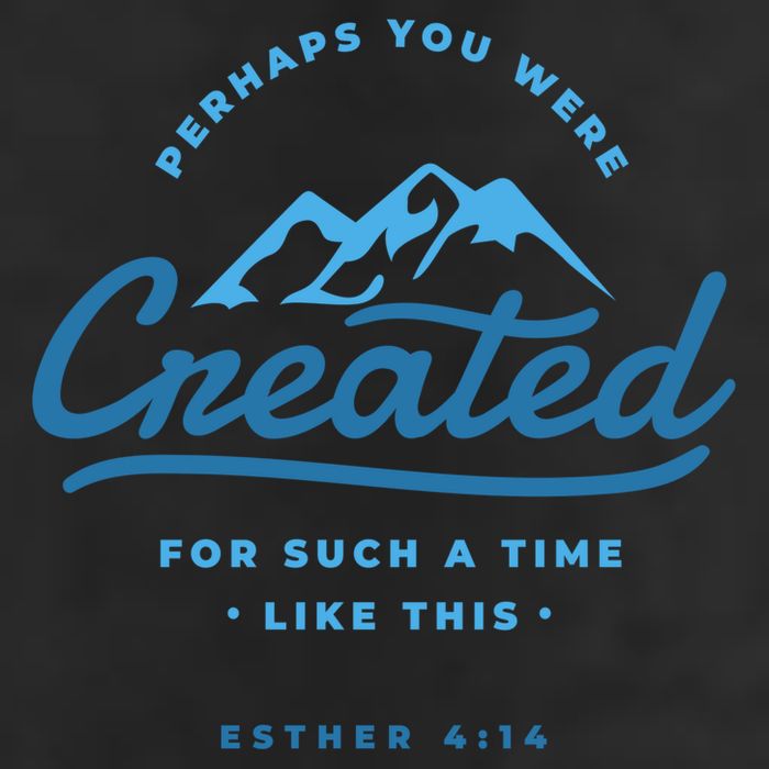 Perhaps You Were Created Bible Verse Cool Comfort Performance Bucket Hat