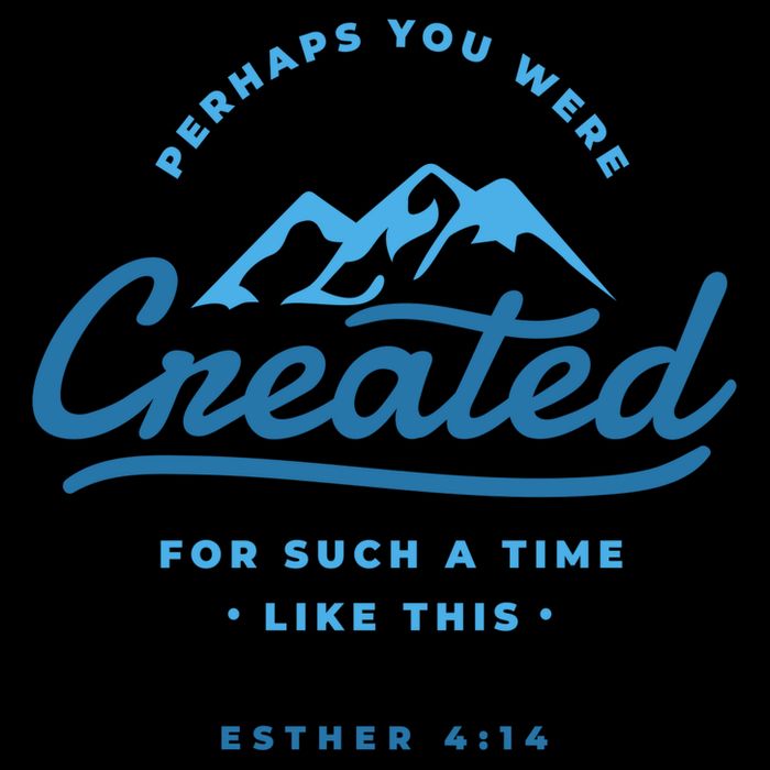 Perhaps You Were Created Bible Verse Sustainable Bucket Hat