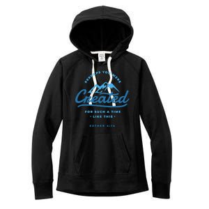 Perhaps You Were Created Bible Verse Women's Fleece Hoodie