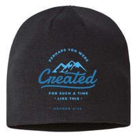 Perhaps You Were Created Bible Verse Sustainable Beanie