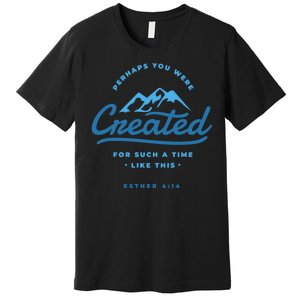 Perhaps You Were Created Bible Verse Premium T-Shirt