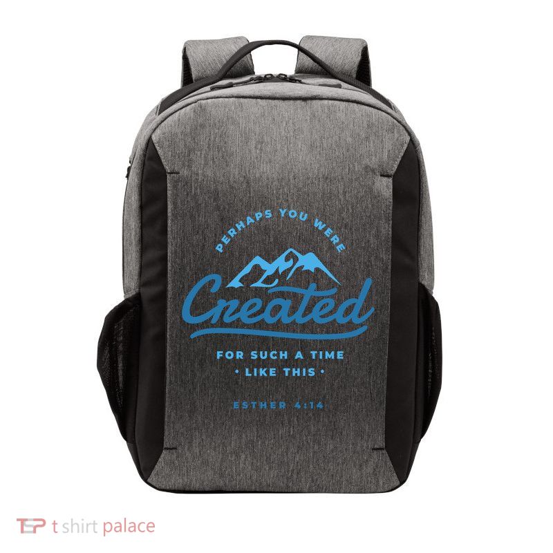 Perhaps You Were Created Bible Verse Vector Backpack