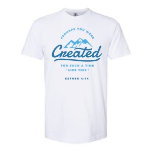 Perhaps You Were Created Bible Verse Softstyle CVC T-Shirt