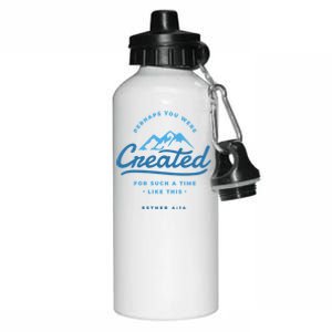 Perhaps You Were Created Bible Verse Aluminum Water Bottle