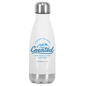 Perhaps You Were Created Bible Verse Stainless Steel Insulated Water Bottle