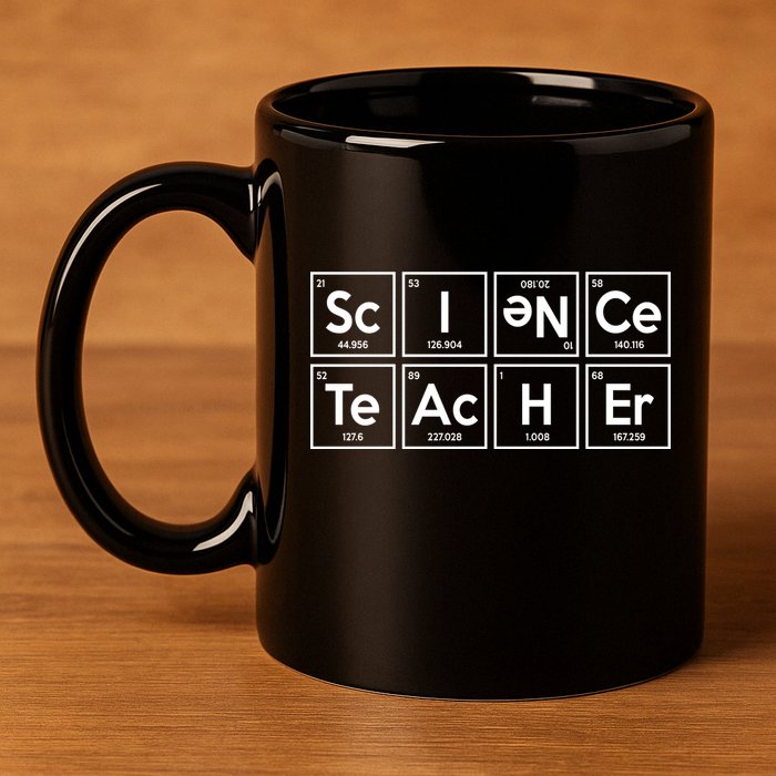 Periodic Science Teacher 11oz C Handle Ceramic Mug