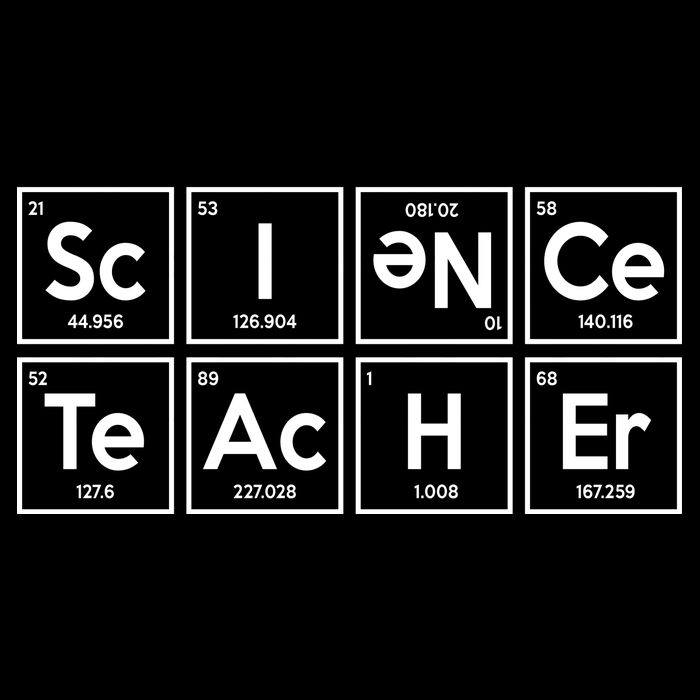 Periodic Science Teacher Flat Bill Trucker Hat