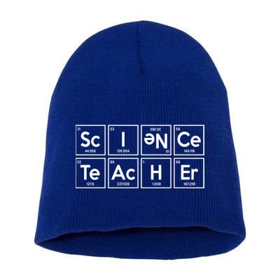Periodic Science Teacher Short Acrylic Beanie