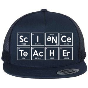 Periodic Science Teacher Flat Bill Trucker Hat