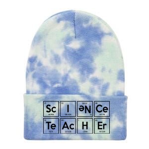 Periodic Science Teacher Tie Dye 12in Knit Beanie