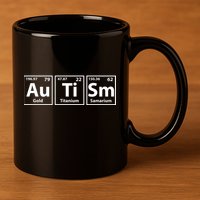 Periodic Table Autism Awareness 11oz C Handle Ceramic Mug