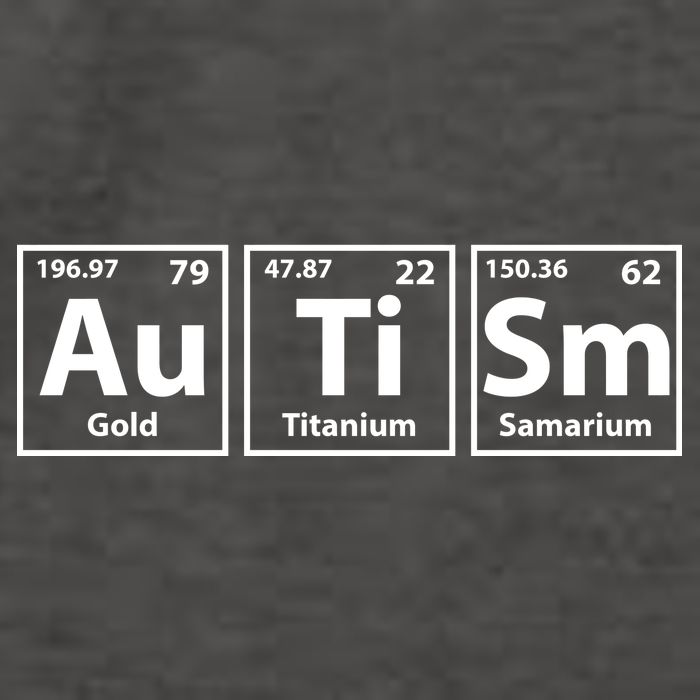 Periodic Table Autism Awareness Vector Backpack