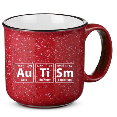 Periodic Table Autism Awareness 15oz Campfire Ceramic Mug