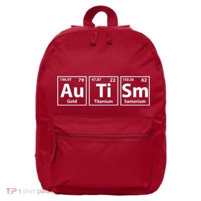 Periodic Table Autism Awareness 16 in Basic Backpack