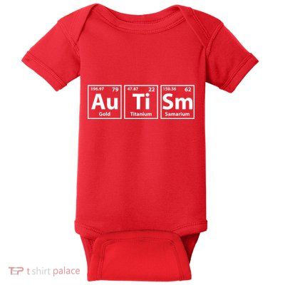 Periodic Table Autism Awareness Baby Bodysuit