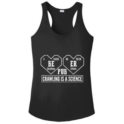 Periodic Table Beer Pub Crawling Is A Science Ladies PosiCharge Competitor Racerback Tank