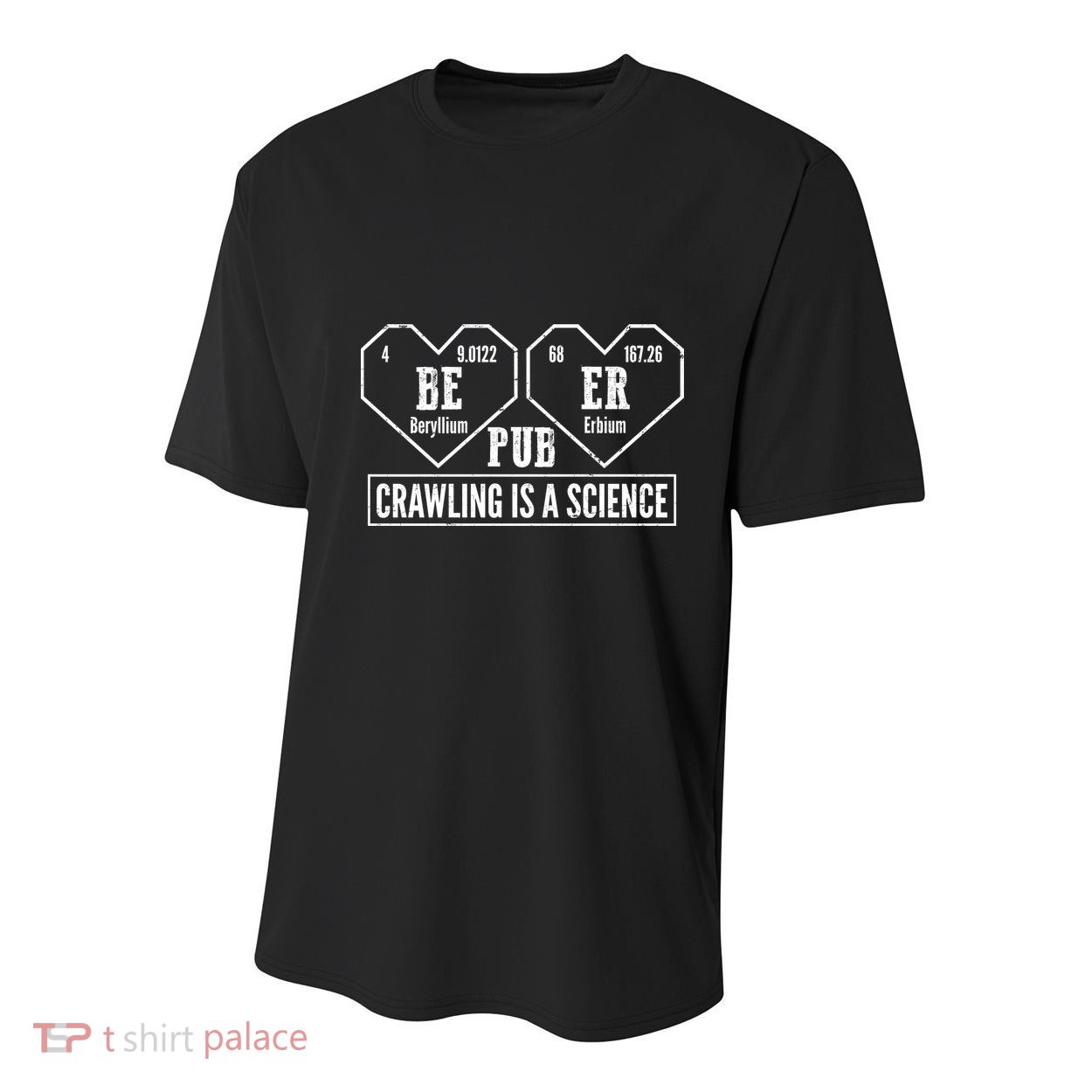 Periodic Table Beer Pub Crawling Is A Science Youth Performance Sprint T-Shirt