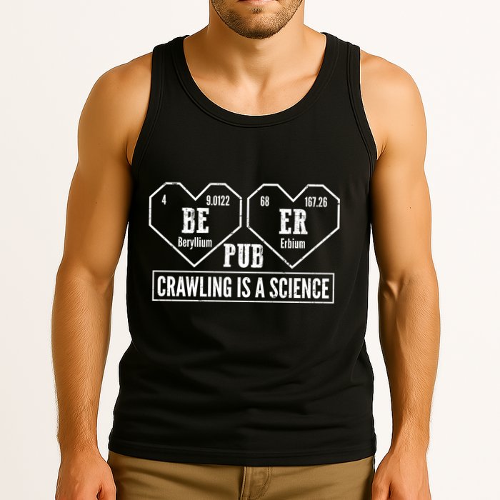 Periodic Table Beer Pub Crawling Is A Science Tank Top
