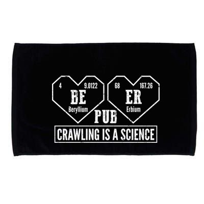Periodic Table Beer Pub Crawling Is A Science Microfiber Hand Towel