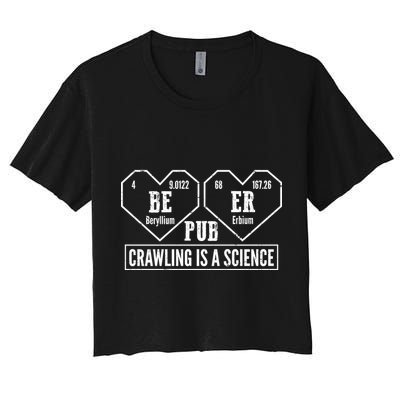 Periodic Table Beer Pub Crawling Is A Science Crop Top