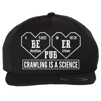 Periodic Table Beer Pub Crawling Is A Science Wool Snapback Cap