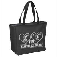 Periodic Table Beer Pub Crawling Is A Science Zip Tote Bag