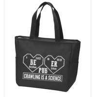 Periodic Table Beer Pub Crawling Is A Science Zip Tote Bag