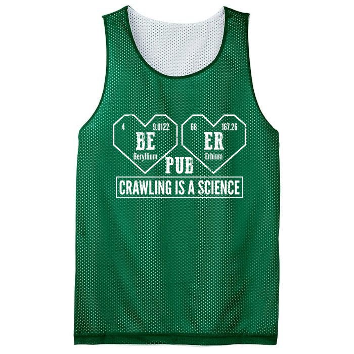 Periodic Table Beer Pub Crawling Is A Science Mesh Reversible Basketball Jersey Tank